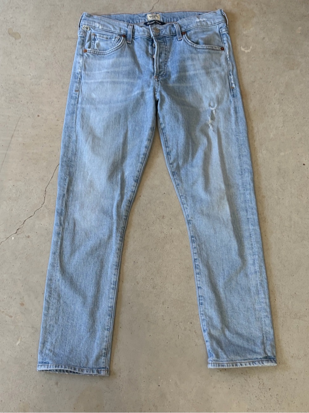 Citizens of Humanity Emerson Slim Boyfriend Jeans Light Wash Size 24